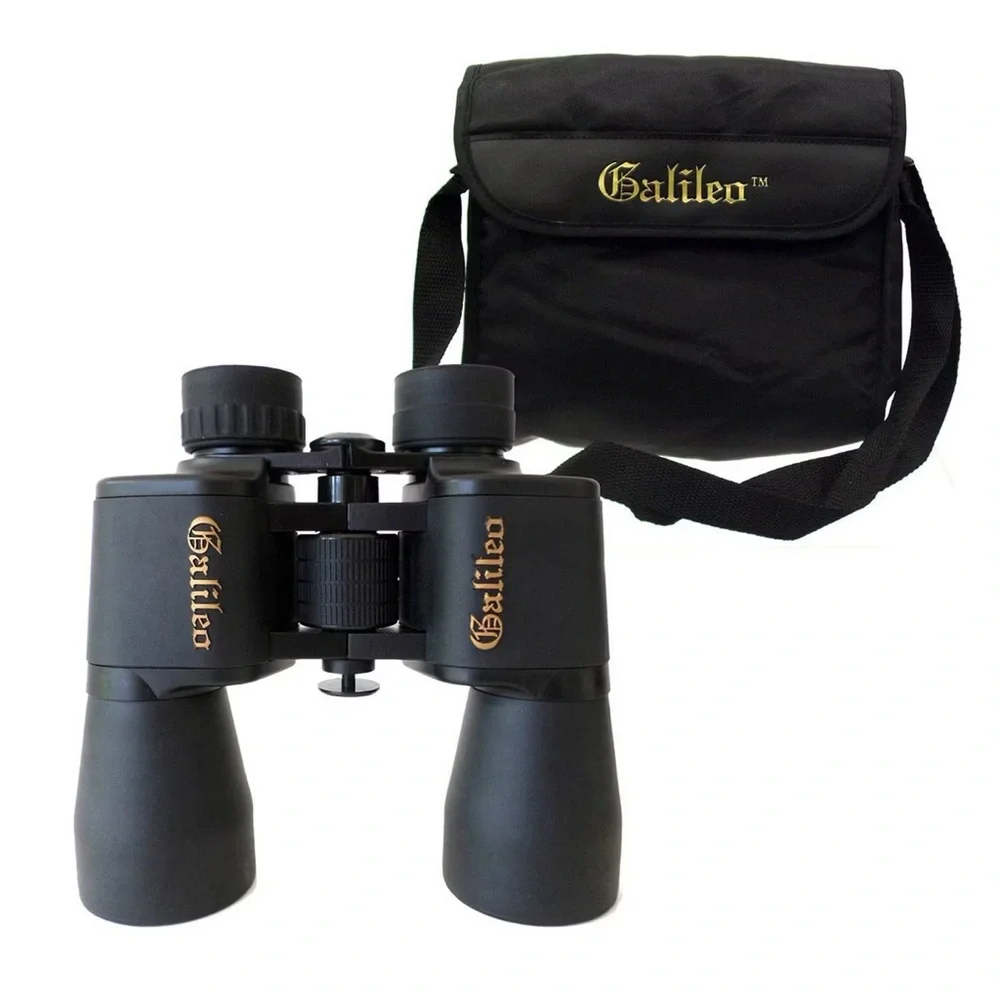 Galileo 10x50 Wide Angle Binoculars Black